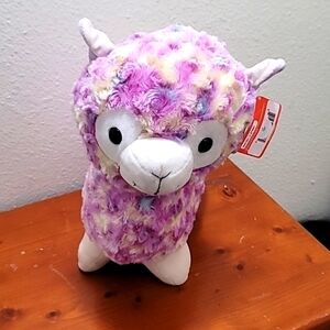 LINZY LLAMA ALPACA PINK,YELLOW AND BLUE PLUSH STUFFED TOY 17×10 PILLOW SO SOFT